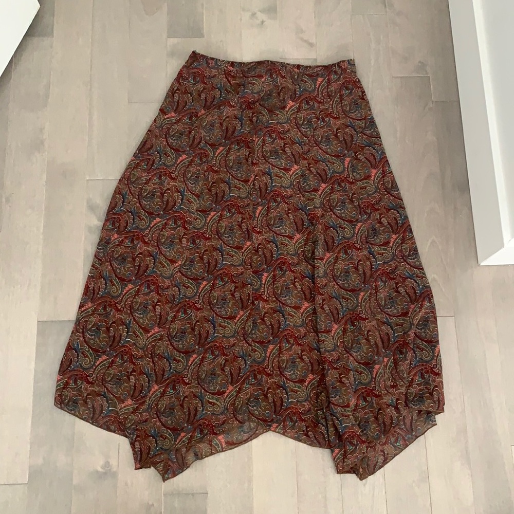 Vintage Liz Claiborne paisley print skirt